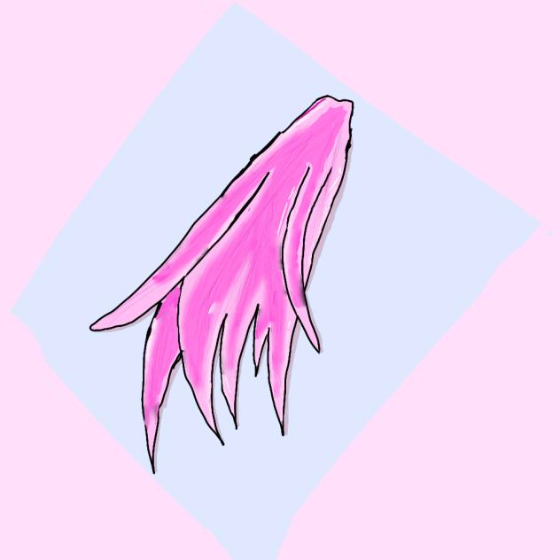 Chunk of pink hair ig