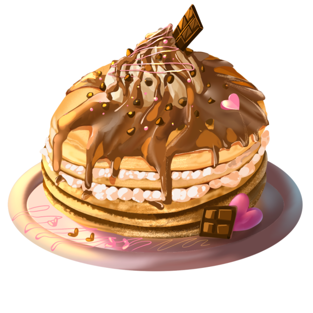sweet-heart pancake