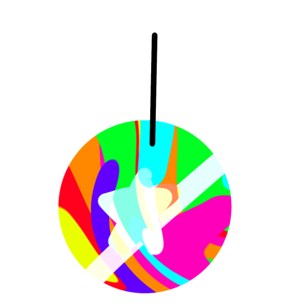 ぐるぐるカラフルランタン