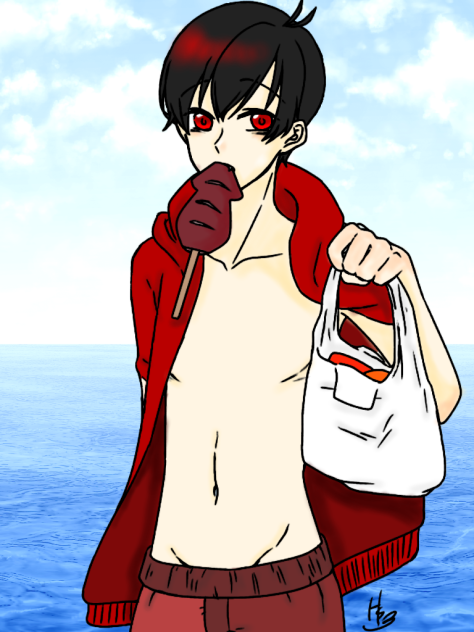 水着長男塗らしていただきました！