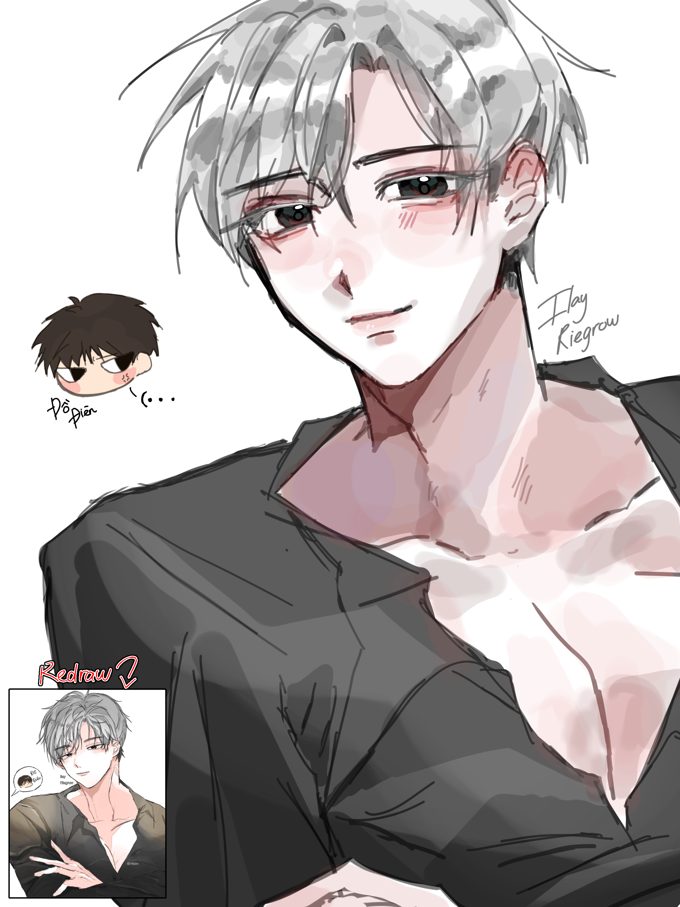 Redrawing my old art again 🤯 - ibisPaint