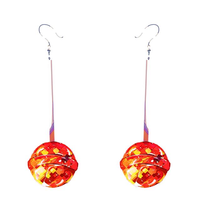 Orange Lollipop earrings