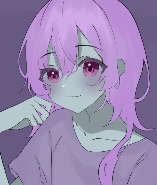 線画お借りしました！(ノイズで色塗り)