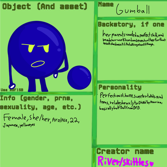 a character sheet!