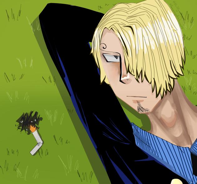 Sanji on grass
