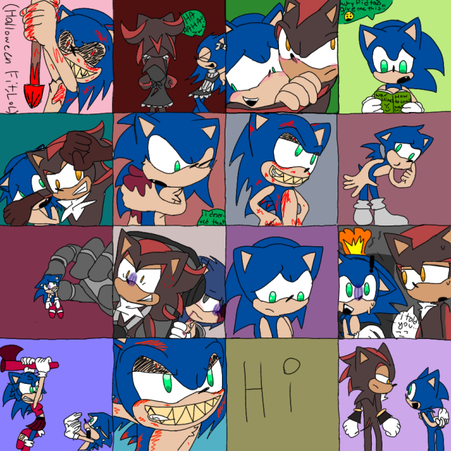 Sonic and shadow stuffz X3 - ibisPaint