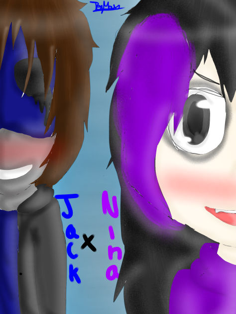 Speed art- Jack X Nina creppypastas