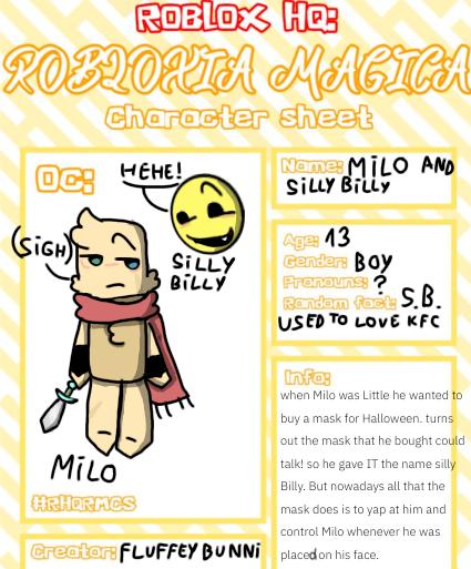 Milo and Silly Billy! (Roblox oc)