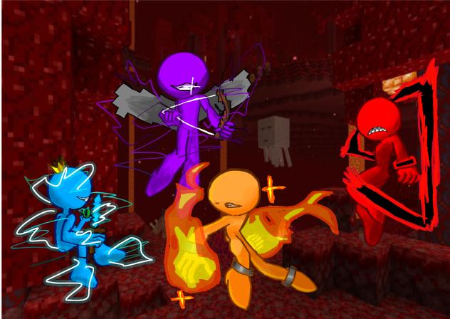 Me and my broswhen we play minecraft