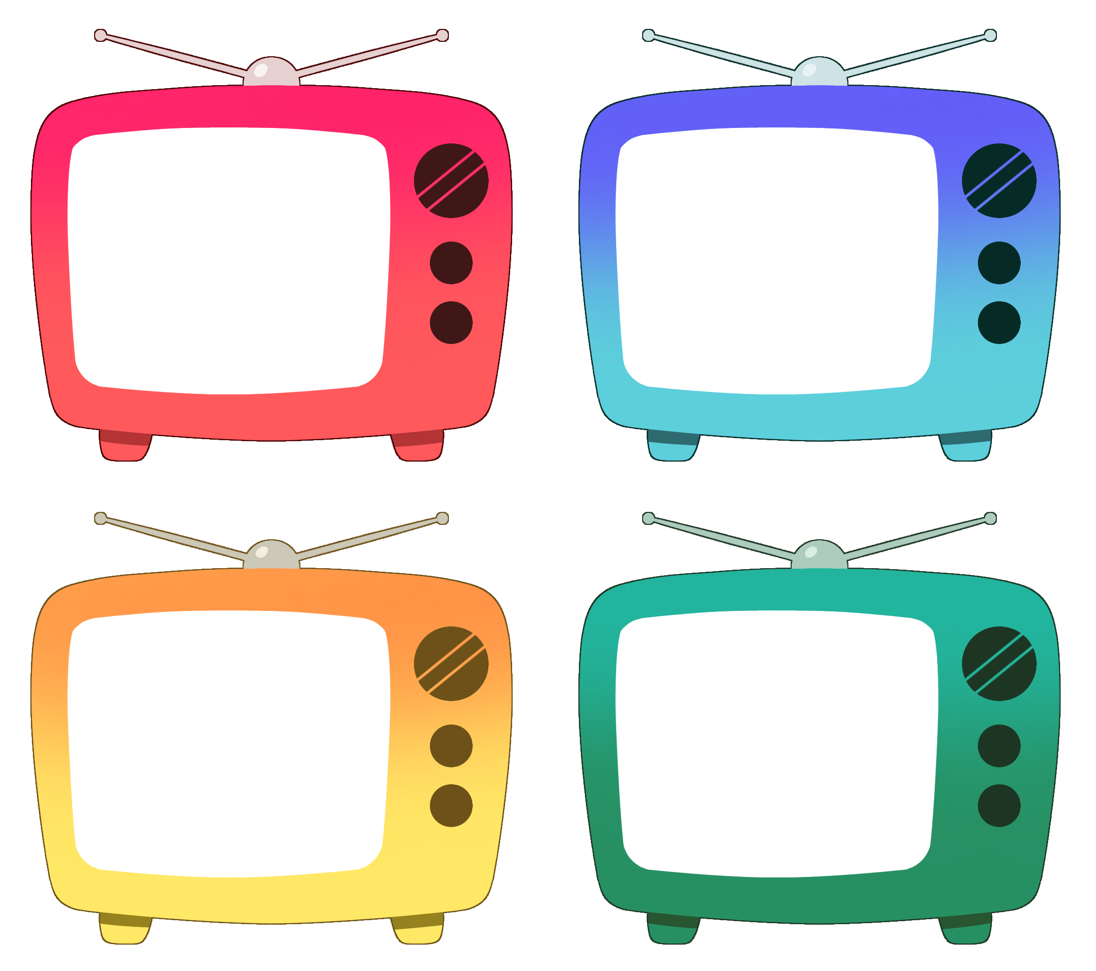 レトロポップテレビフレーム ibisPaint