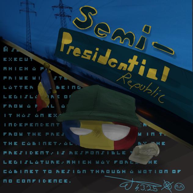 Semi-presidential republic -Romania-