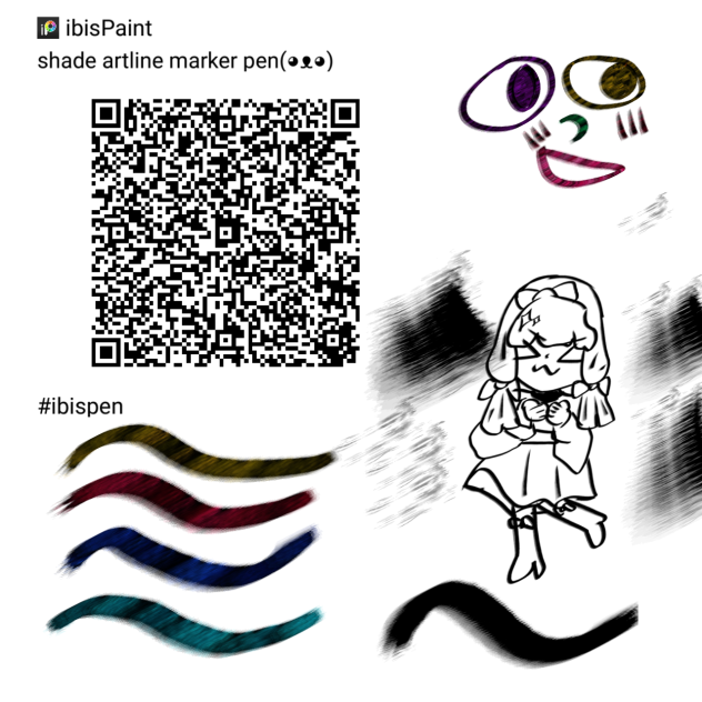 shade artline marker pen ( ᴥ ) - ibisPaint