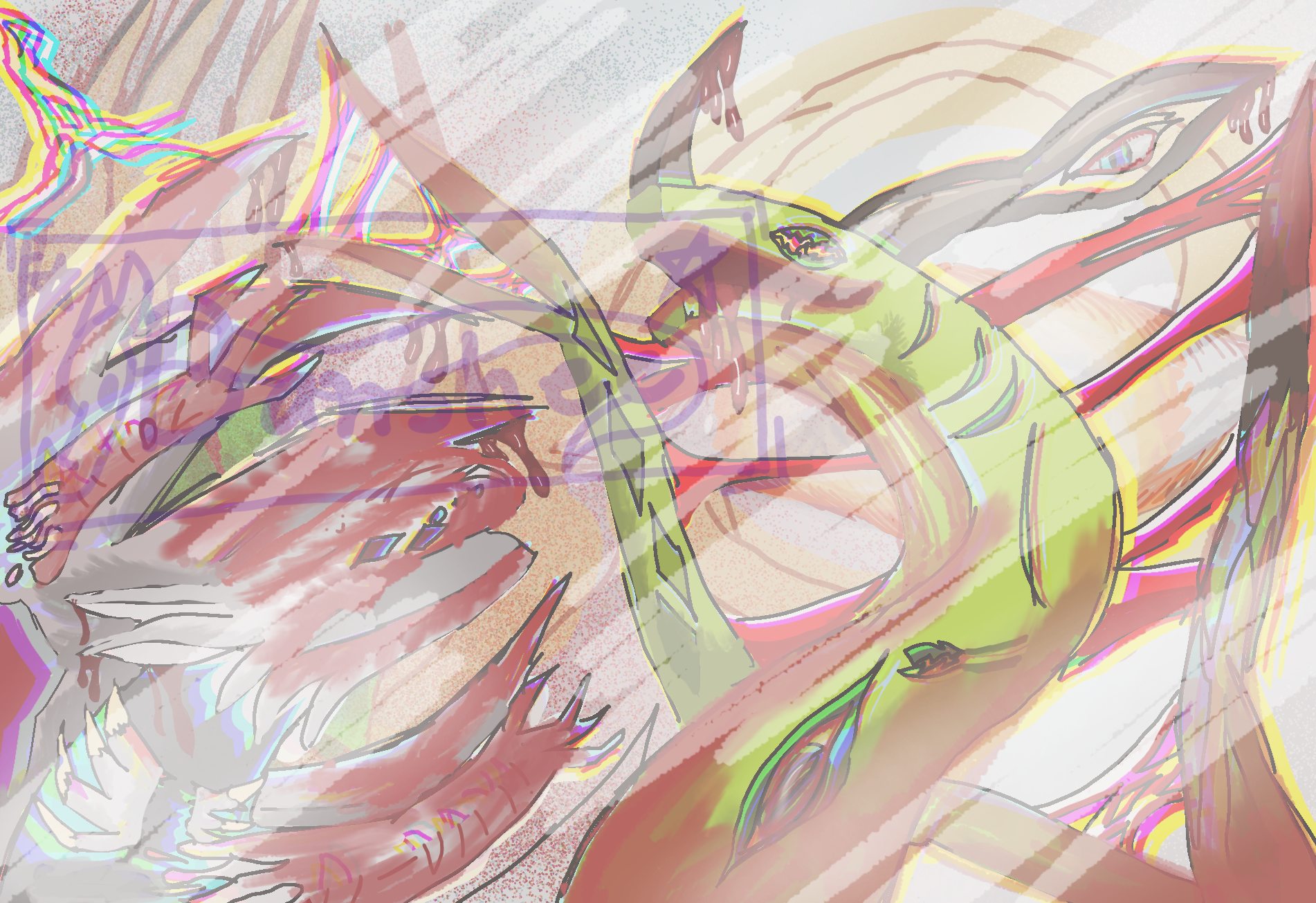 FIGHTING DRAGONS😯 - ibisPaint