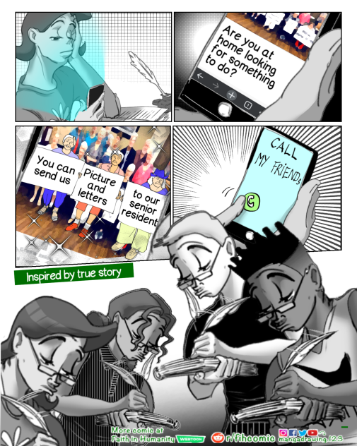 Draw short comic webtoon on phone ibispa