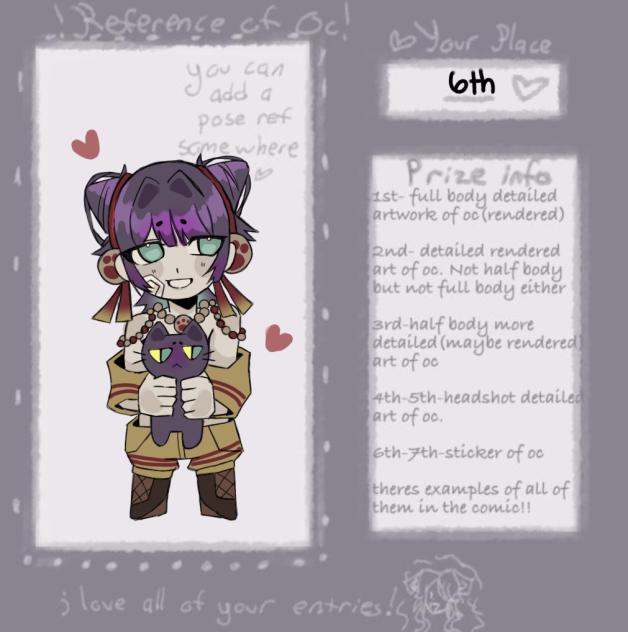 PRIZE SHEET FOR NAMIKAWA