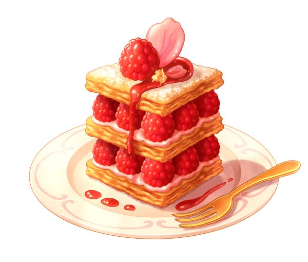 Raspberry Rose Mille Feuille🌹♥️