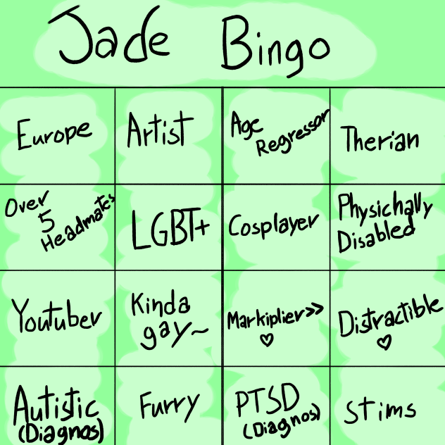 Jades bingo!