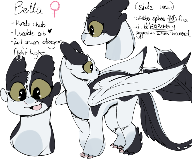 Bella as a dragon