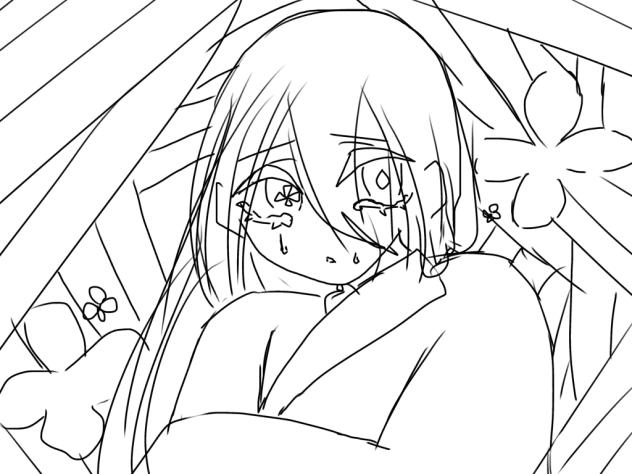 囚われた少年(色塗る前)