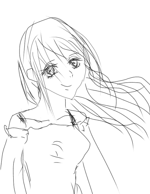 左手で描いたお