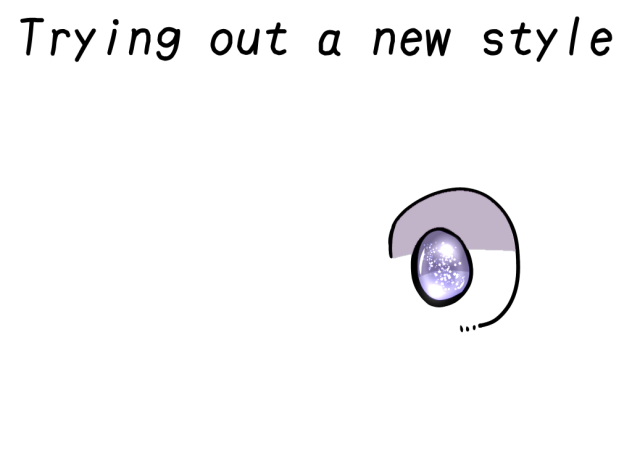 Trying a new eye style