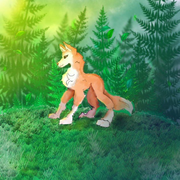 Amber wolf
