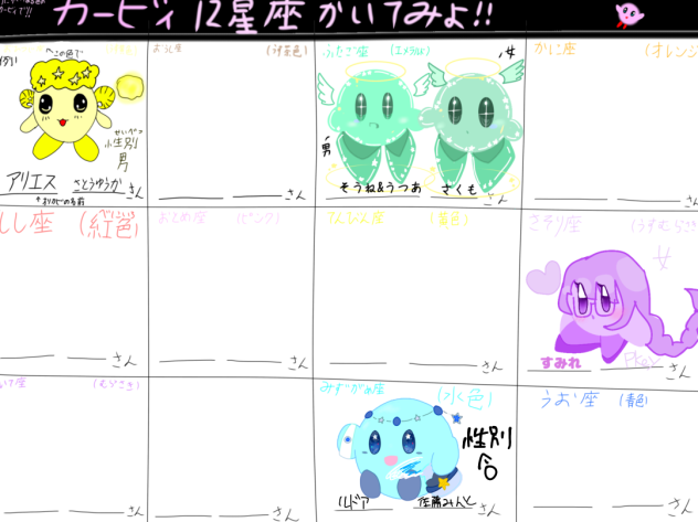 星座カービィ