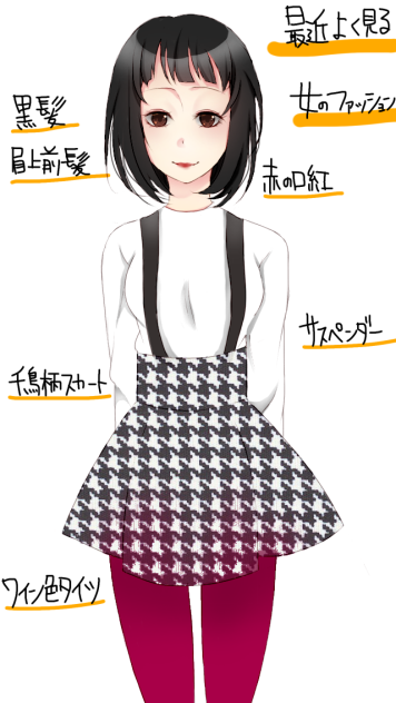 最近よく見る女のファッション
