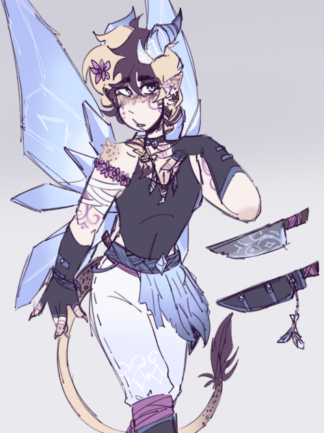 Kristopher as a fairy