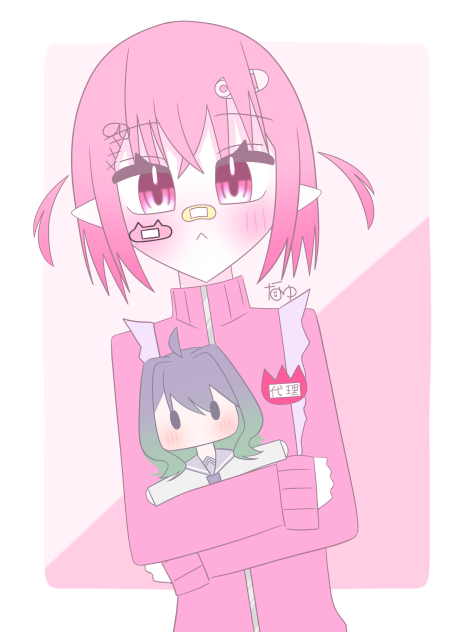 🩷️🤍＿💜💚