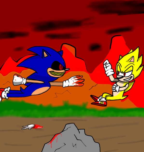 sonic.exe vs super sonic