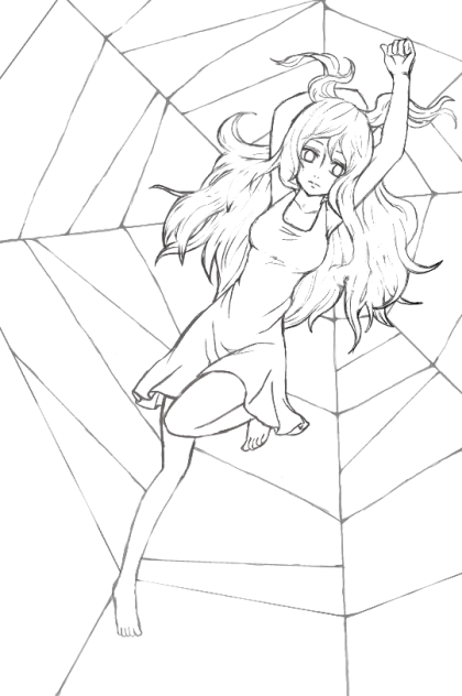 蜘蛛の糸(塗ってください。)