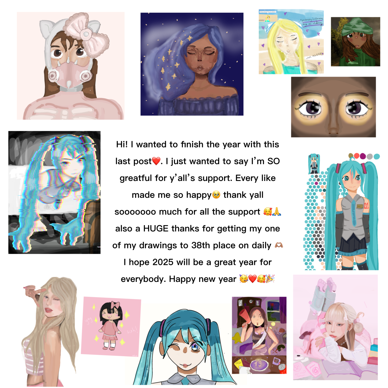 (Almost) all my art+a small message - ibisPaint