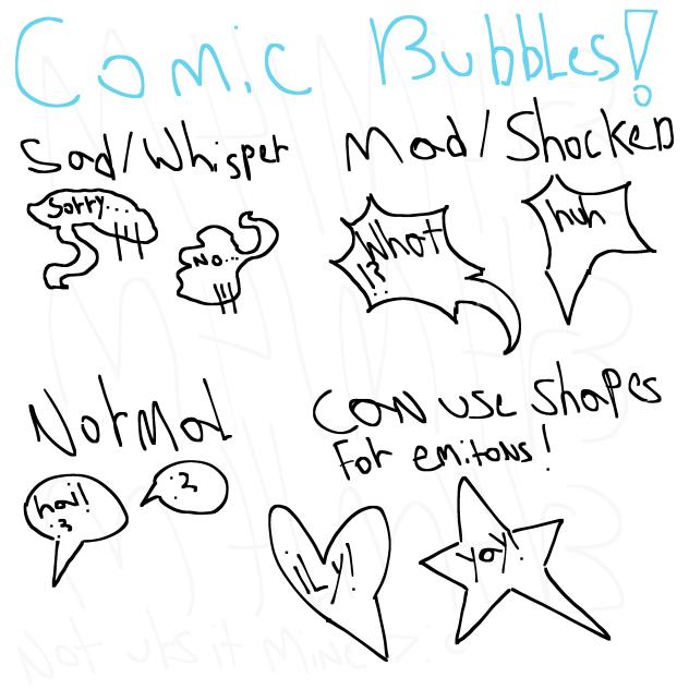 comic bubbles