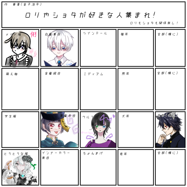 ロリやショタが好きな人～!!!