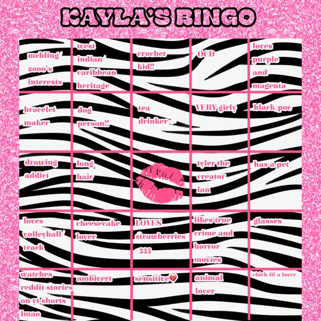 my bingo bleh
