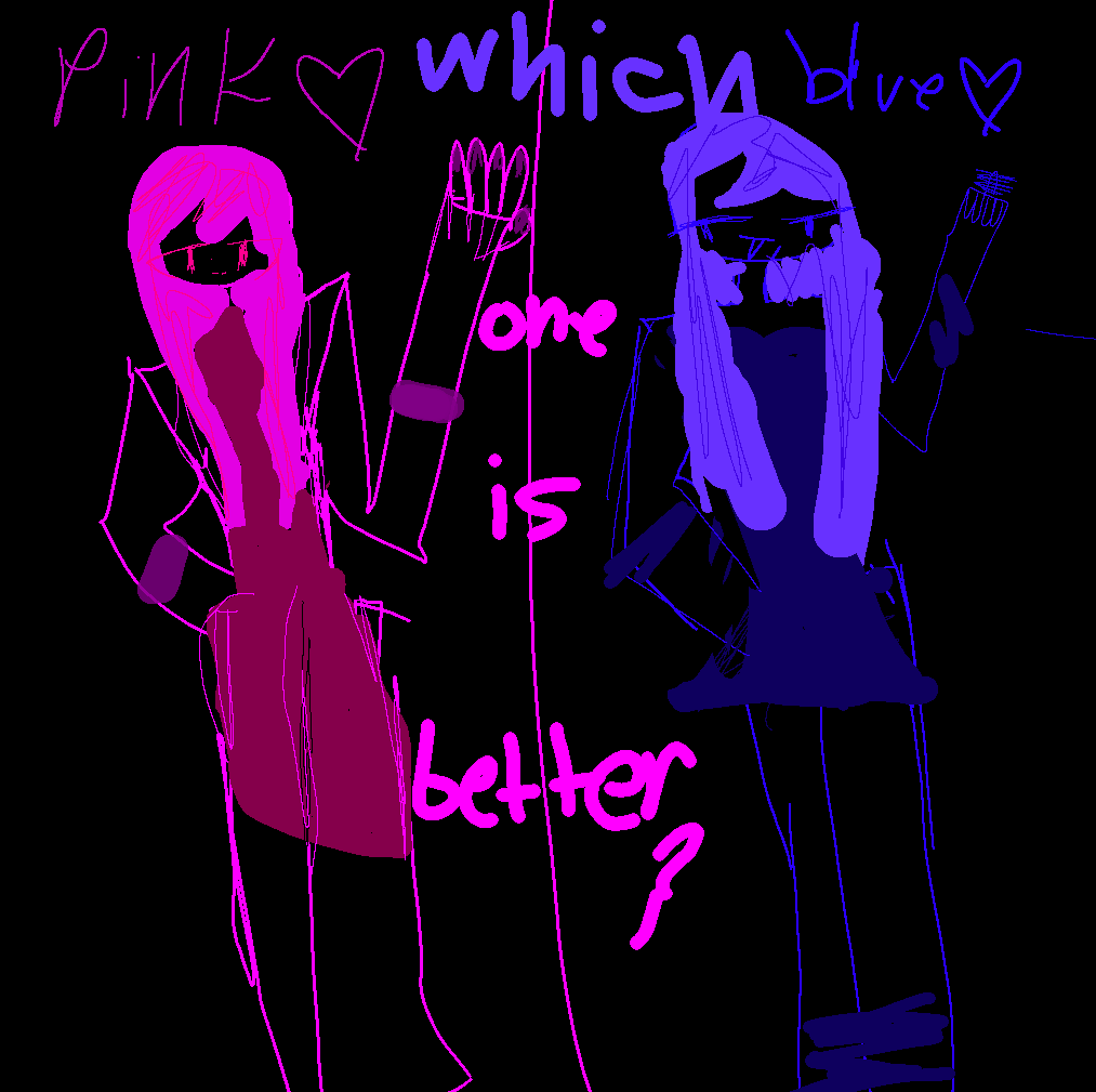 Pink and blue♥ - ibisPaint