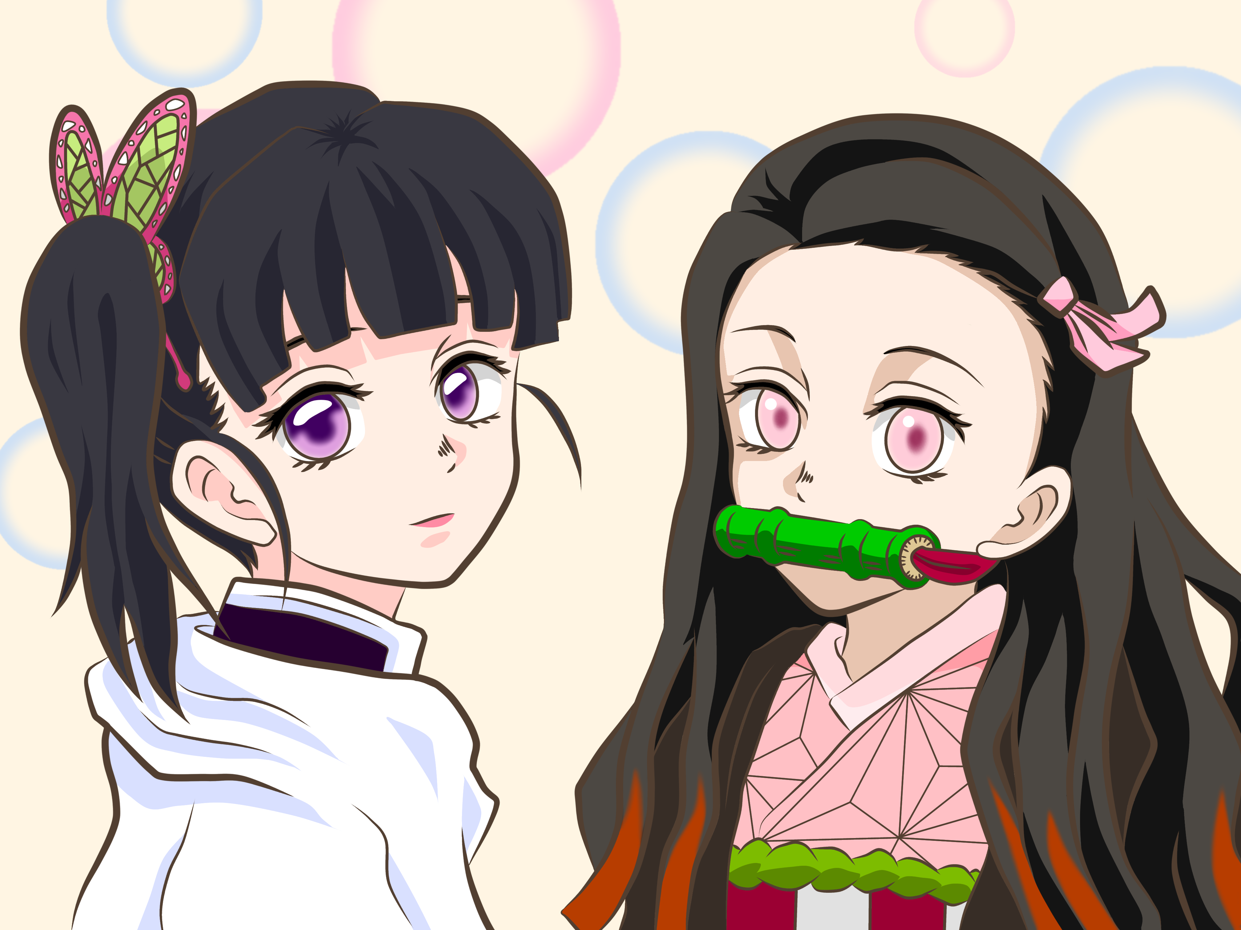 【鬼滅の刃】禰豆子・カナヲセット☆ 鬼滅の刃】鬼滅の刃スタイル『竈門禰󠄀豆子』『胡蝶しのぶ』『栗