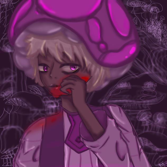 Poisin mushroom cookie