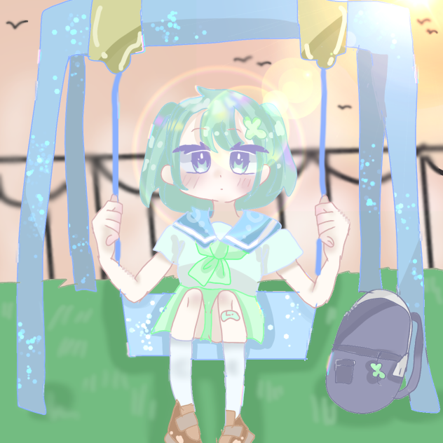 帰り道のブランコ