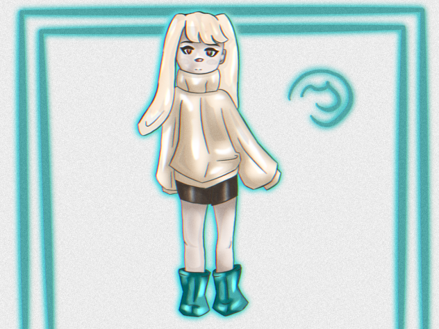 My stuffed animal redraw UwU