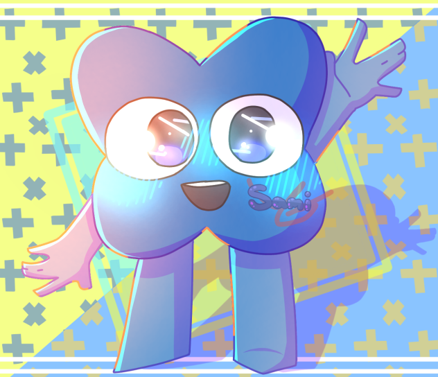 Blue X (an oc)
