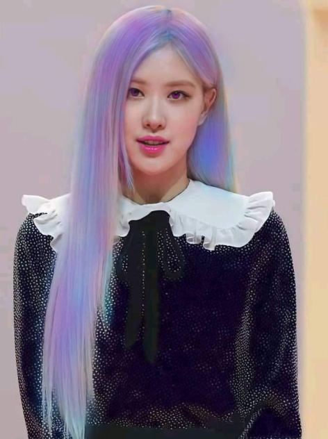 rosè galaxy hair