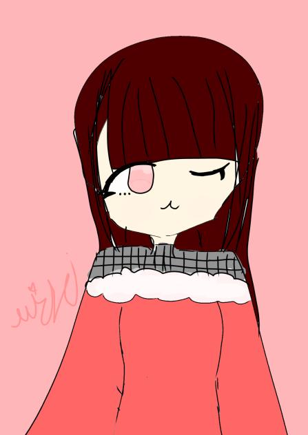 赤色風の女の子