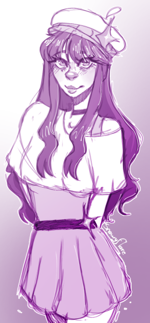 Sketch for fun - Isa's character!