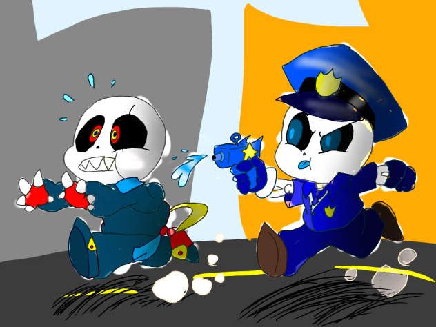 Underswap Sans And Under Fell Sans Ibispaint