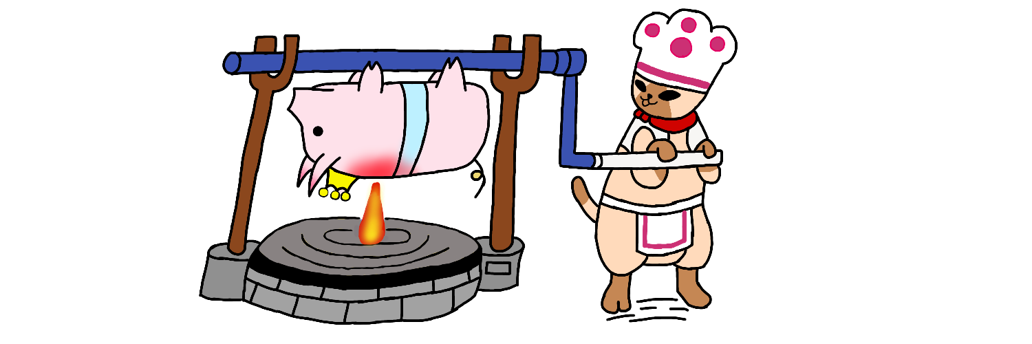 プーギーとアイルー Ibispaint