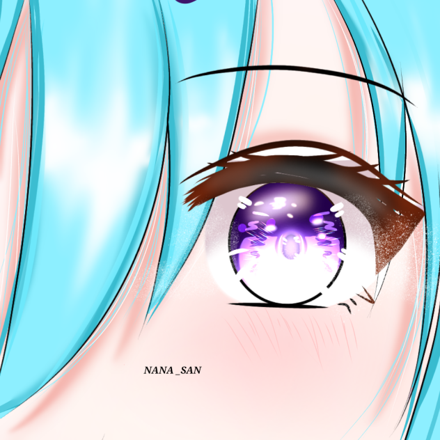 eye drawing 💜