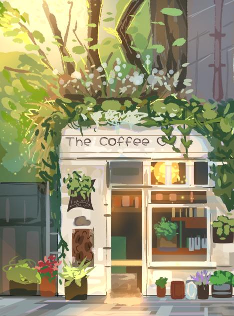 The coffee shop ♡ - ibisPaint