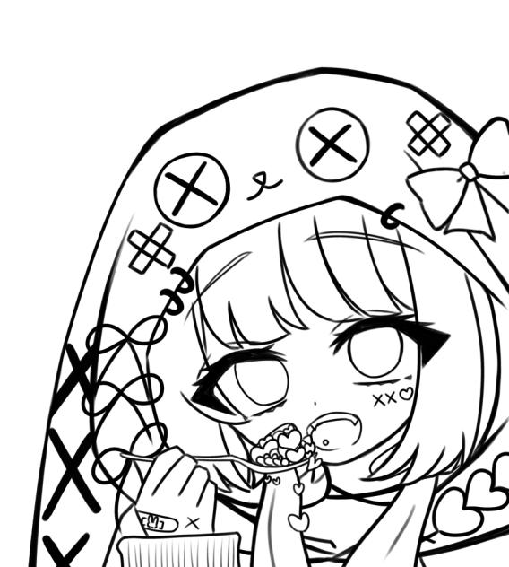 ❤️✖️🎀　塗り絵